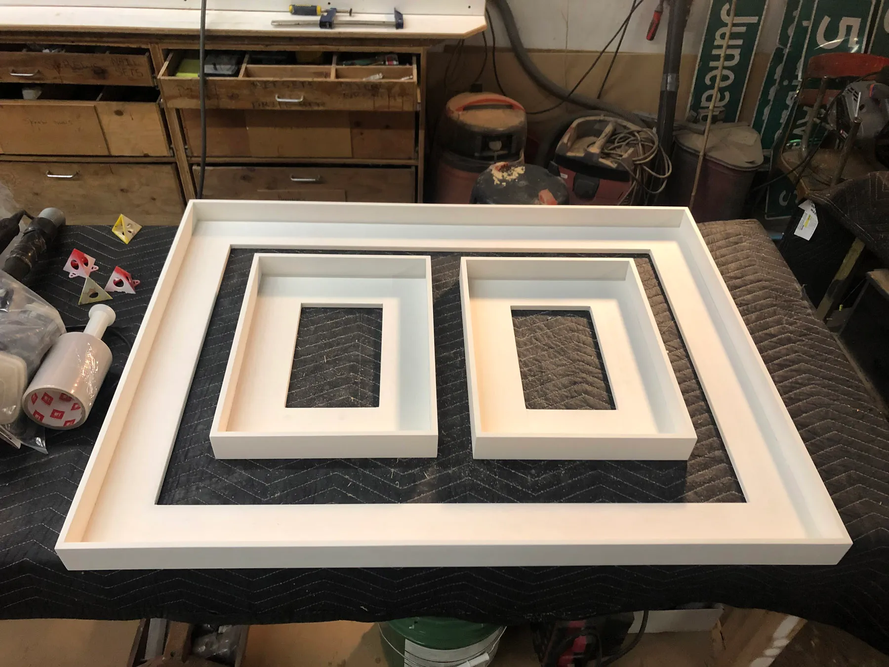 beautiful frames ready to go at the Oxbow shop in Georgetown