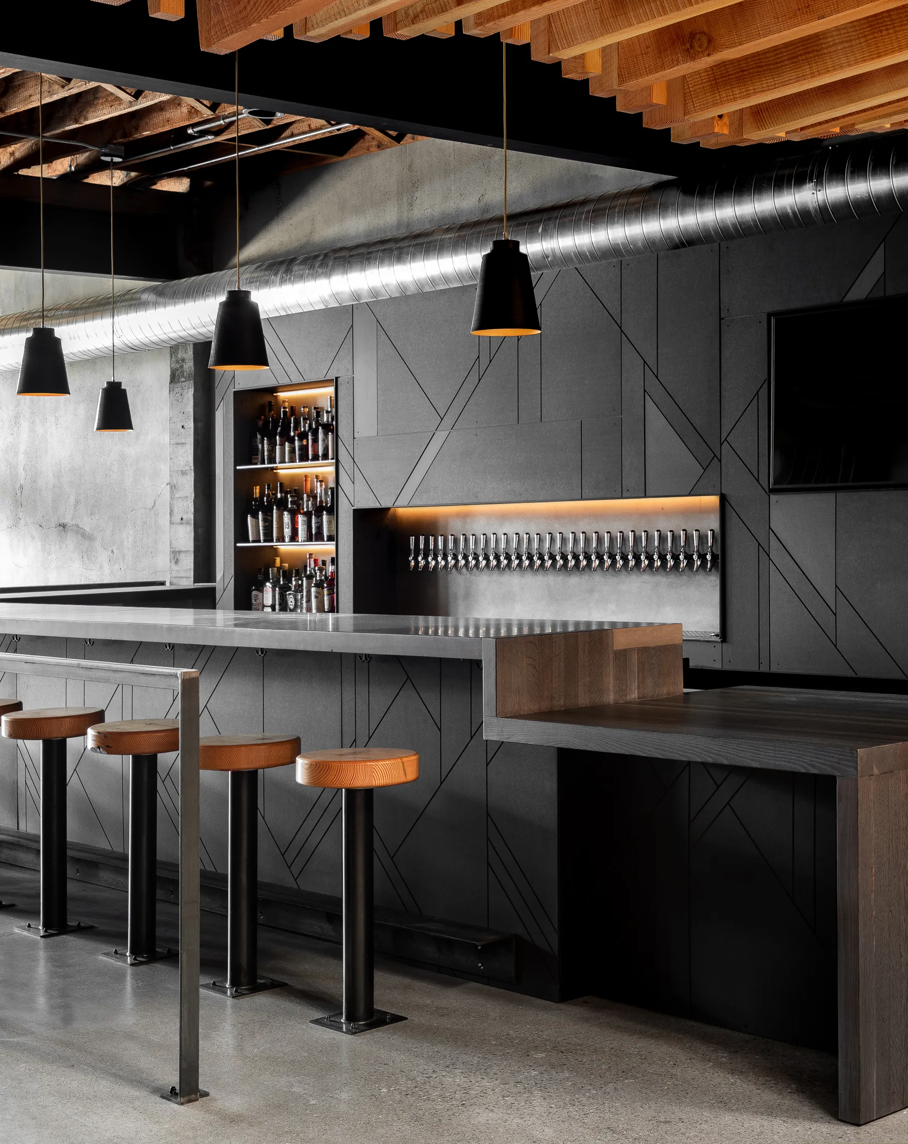architectural millwork made with precision cnc for bars and restaurants
